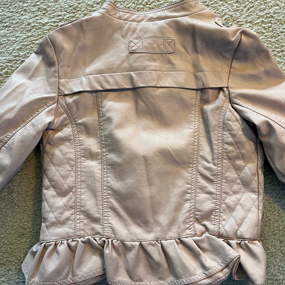 Urban Republic Girl’s Pink Faux Leather Moto Motorcycle Jacket - size 10-12 M - Picture 4 of 7